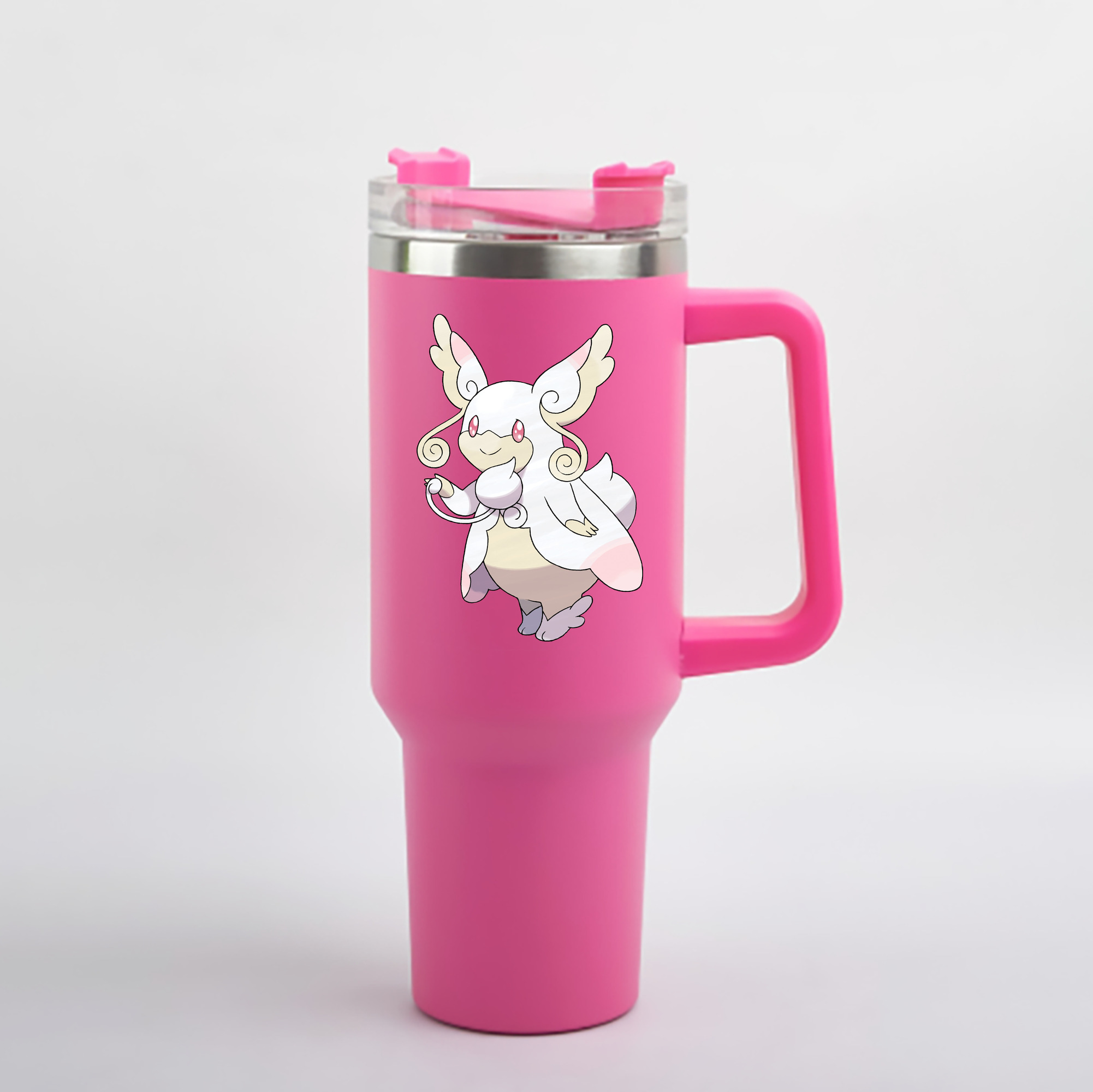 （画像用） ポケットモンスター Pokémon 1200mL車用タンブラー - クリスタルステッカー（プラスチックストロー付き）